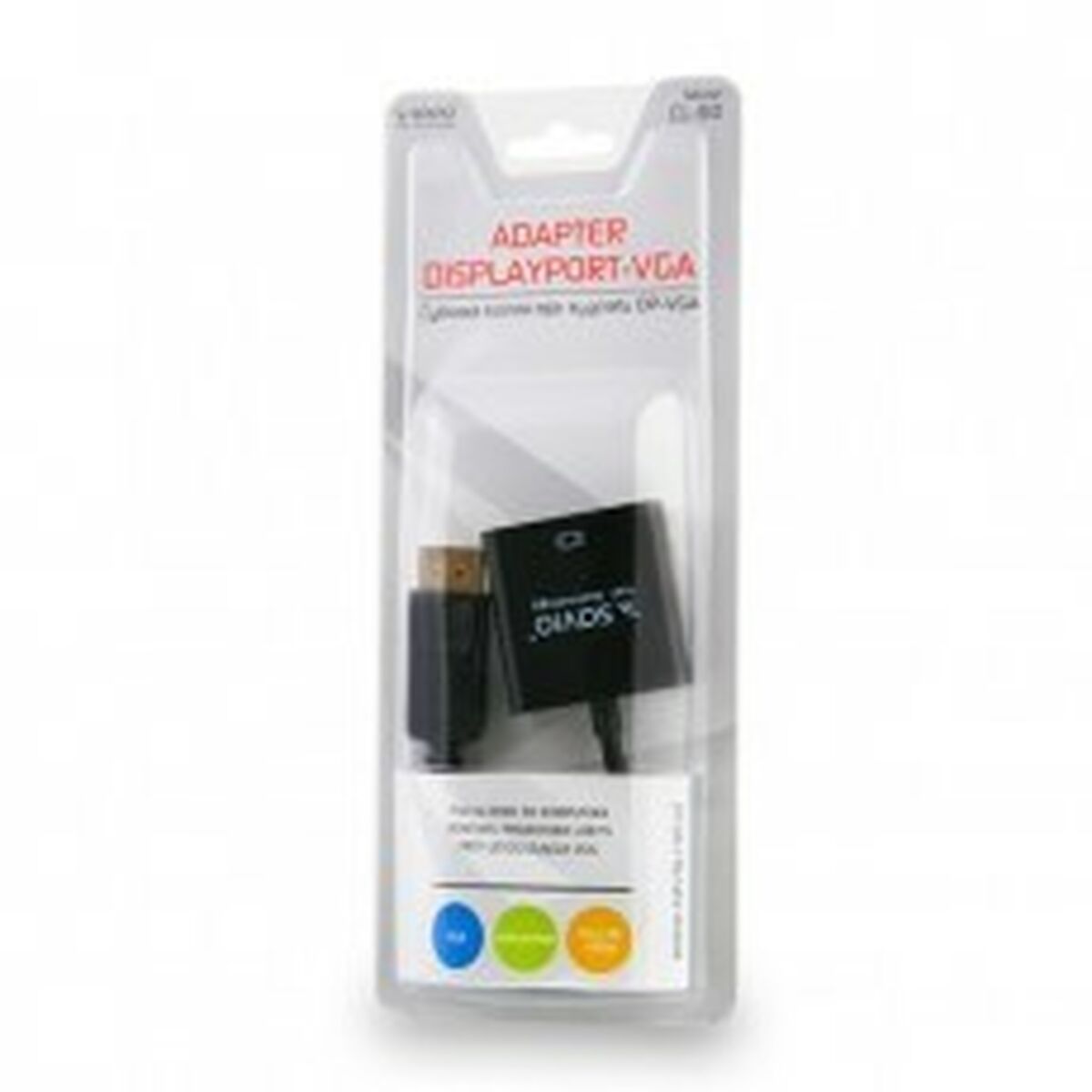 DisplayPort till VGA Adapter Savio CL-90 Svart 20 cm - 4