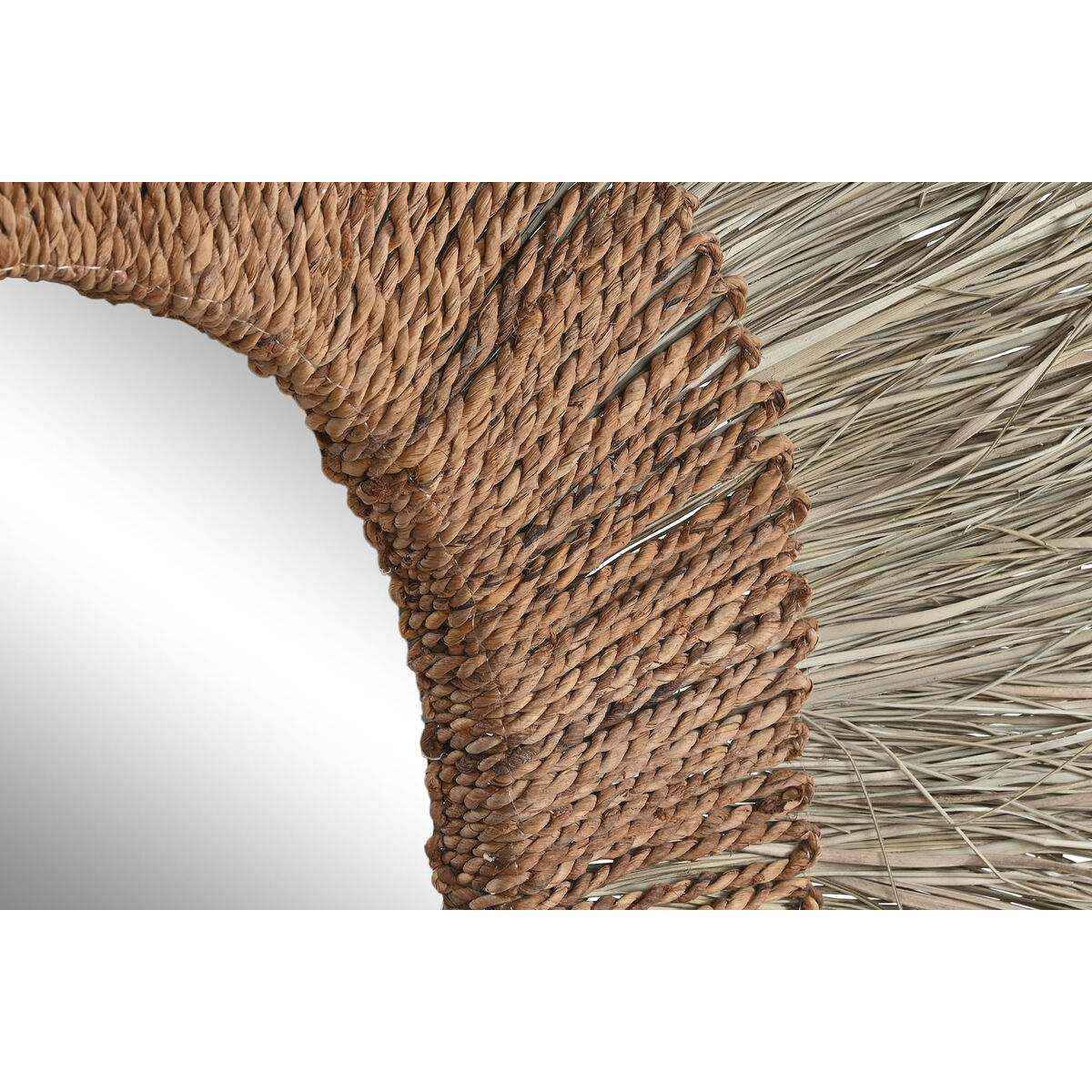 Väggspegel Home ESPRIT Brun Naturell Tropiskt 130 x 17 x 130 cm - 3