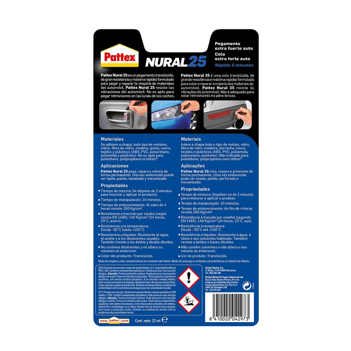 Omedelbar vidhäftning Pattex nural 25 Vätska 22 ml - 7