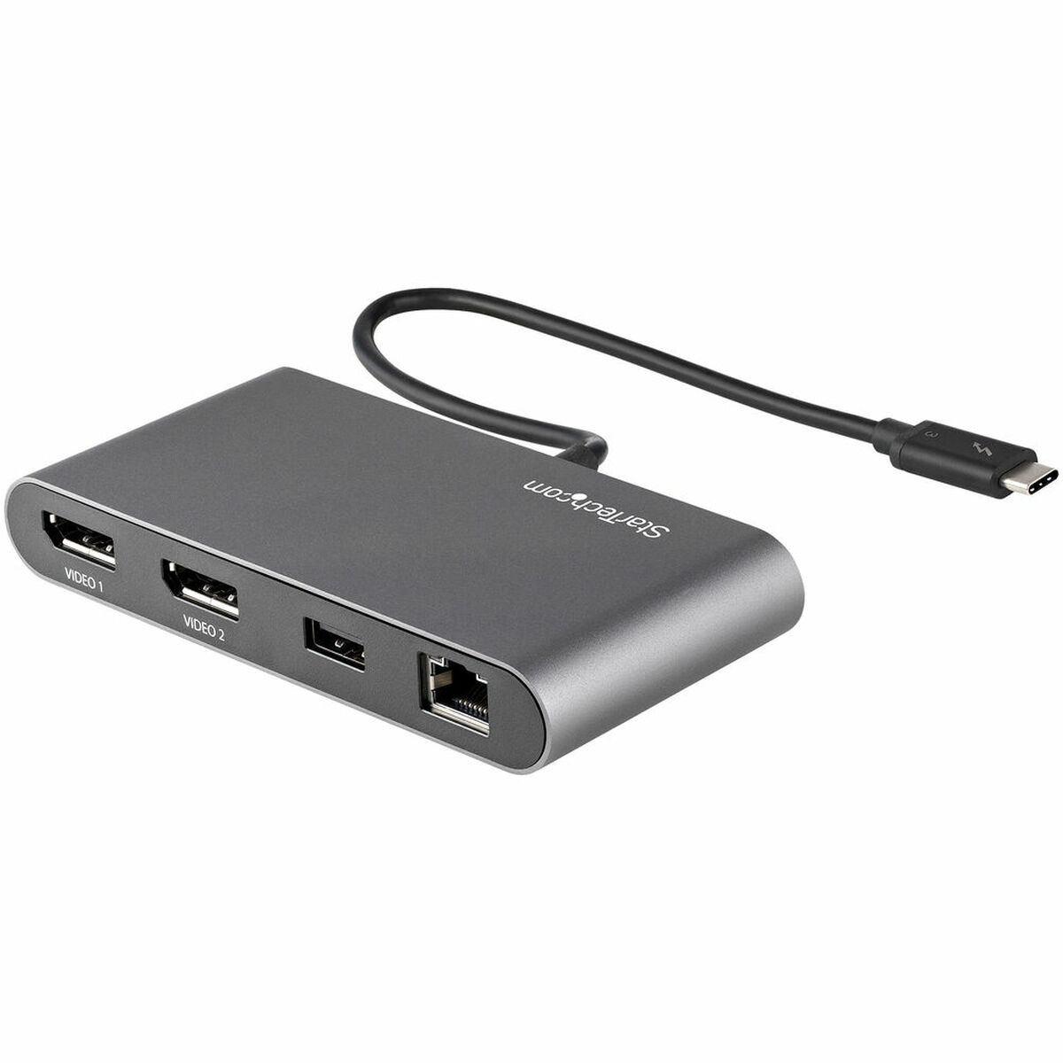 Dockstation Startech TB3DKM2DPL 4K Ultra HD Grå - 3