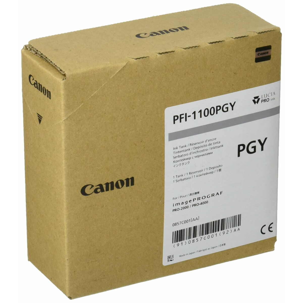 Original Bläckpatron Canon PFI-1100PGY Grå - 2