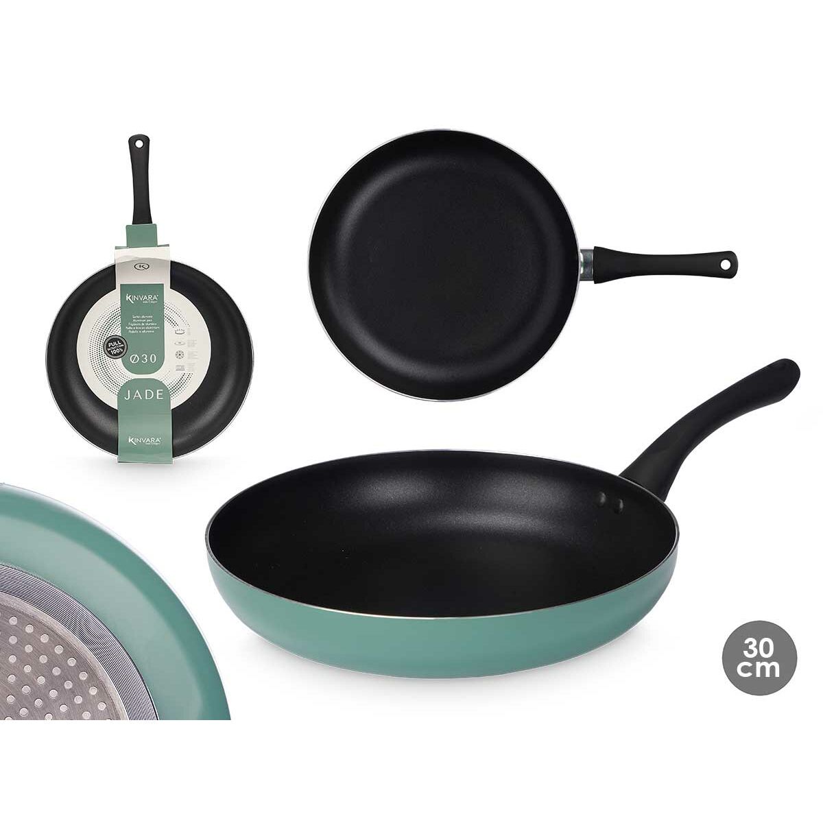 Non-stick-panna Kinvara 11 Grön Aluminium 30 cm Induktionshäll