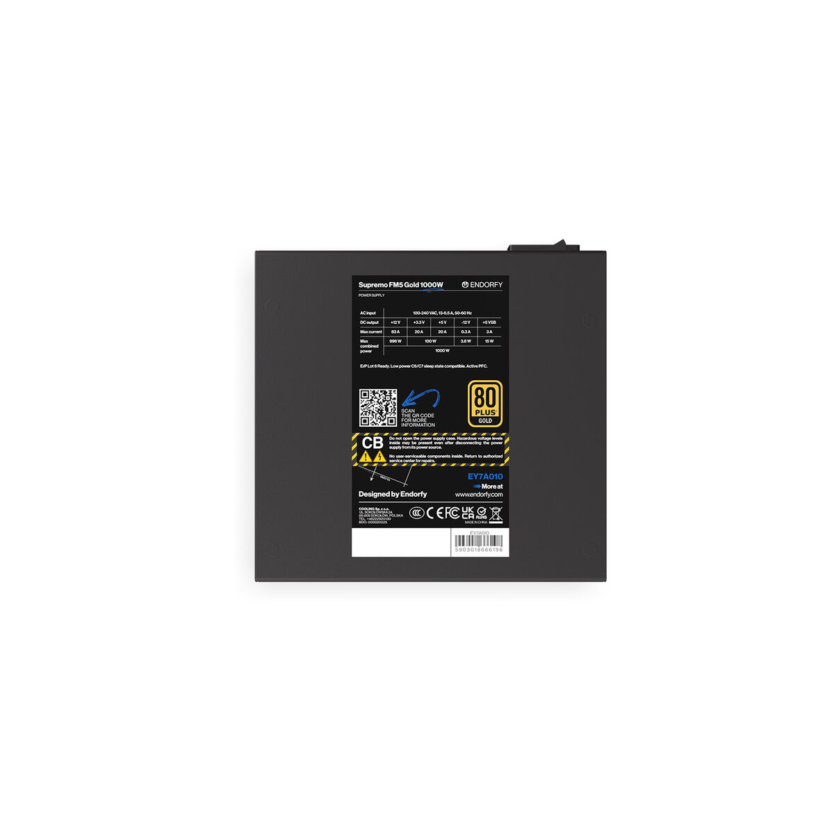 Strömtillförsel Endorfy Supremo FM5 1000 W ATX 80 Plus Gold - 16