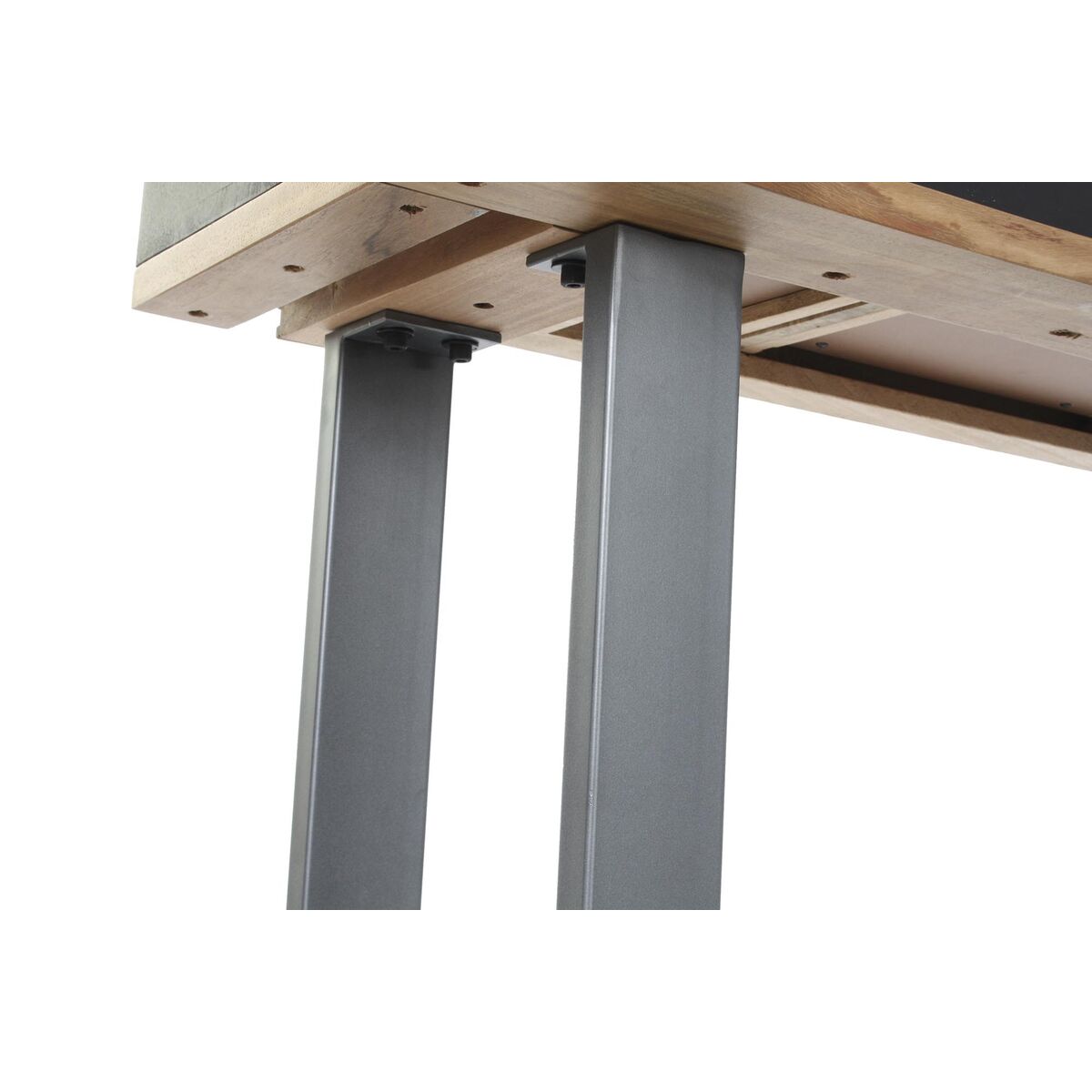 Konsol DKD Home Decor 115 x 40 x 80 cm Svart Trä Brun Mörkgrå Mangoträ - 3