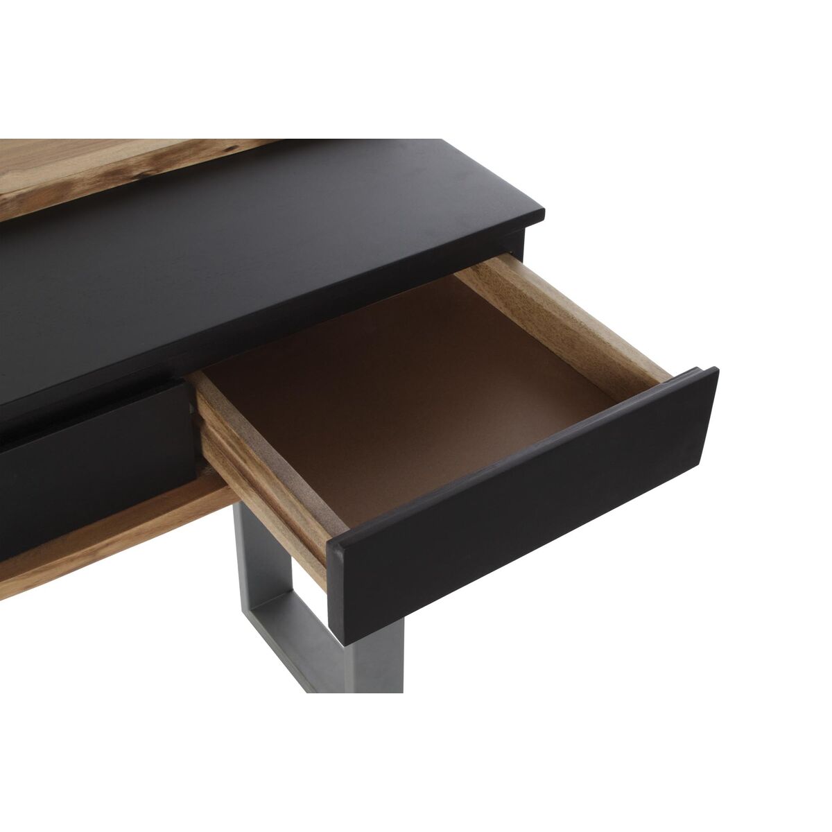Konsol DKD Home Decor 115 x 40 x 80 cm Svart Trä Brun Mörkgrå Mangoträ - 4