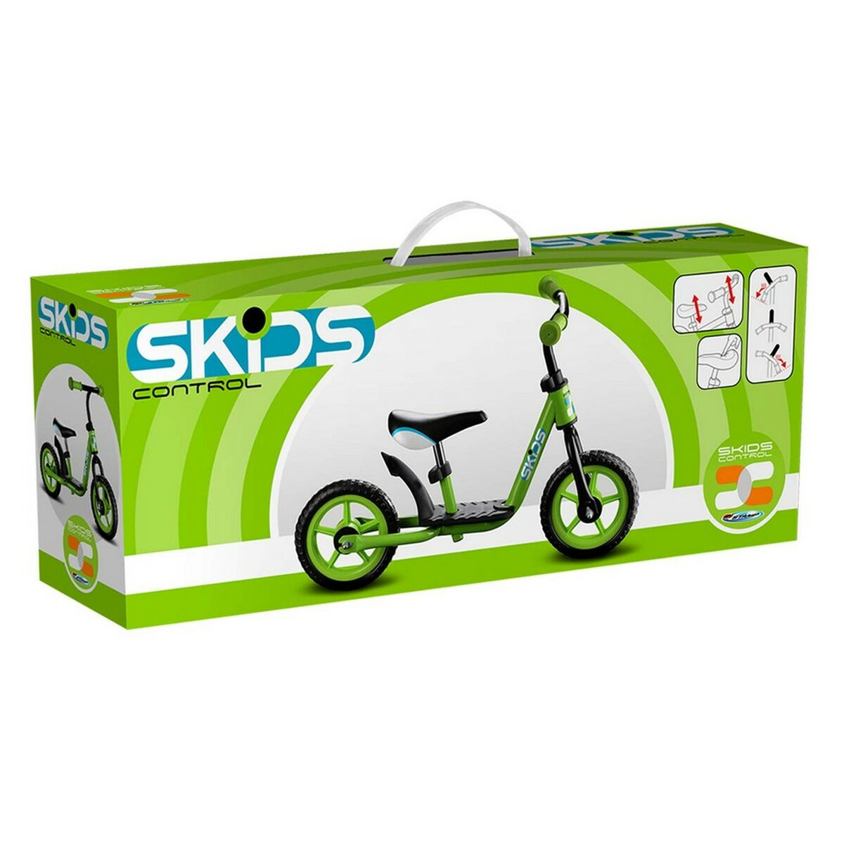 Barncykel Skids Control Grön Stål Fotpall - 9