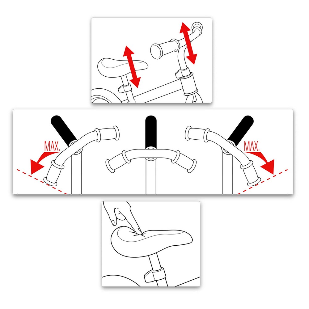 Barncykel Skids Control Grön Stål Fotpall - 4