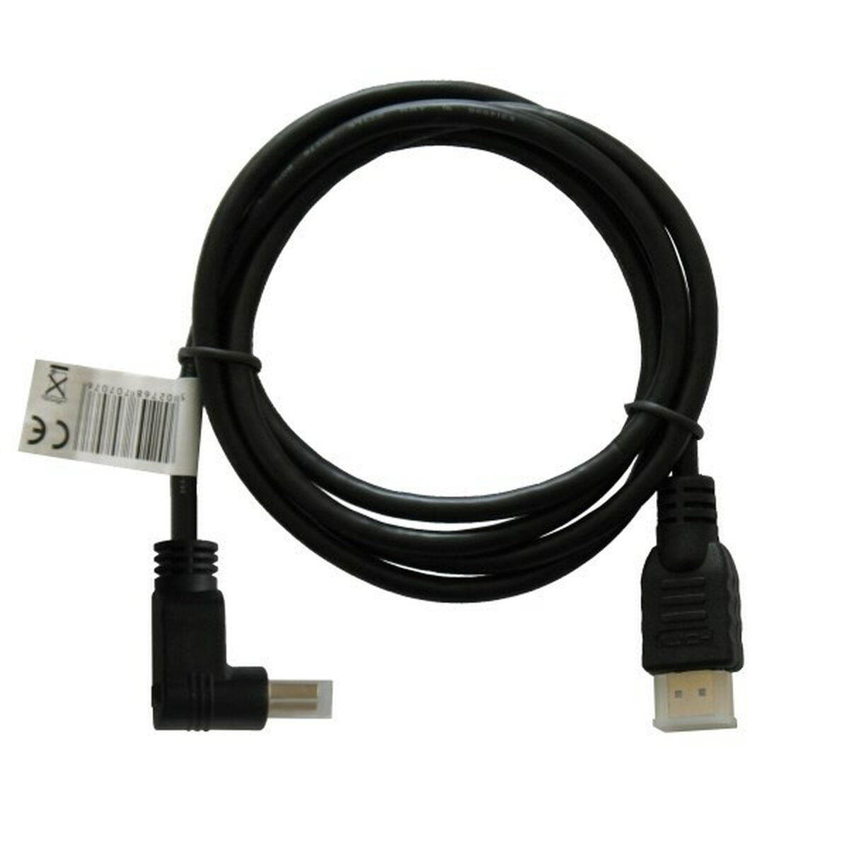 Kabel HDMI Savio CL-04 Vinklad Svart 1,5 m - 2