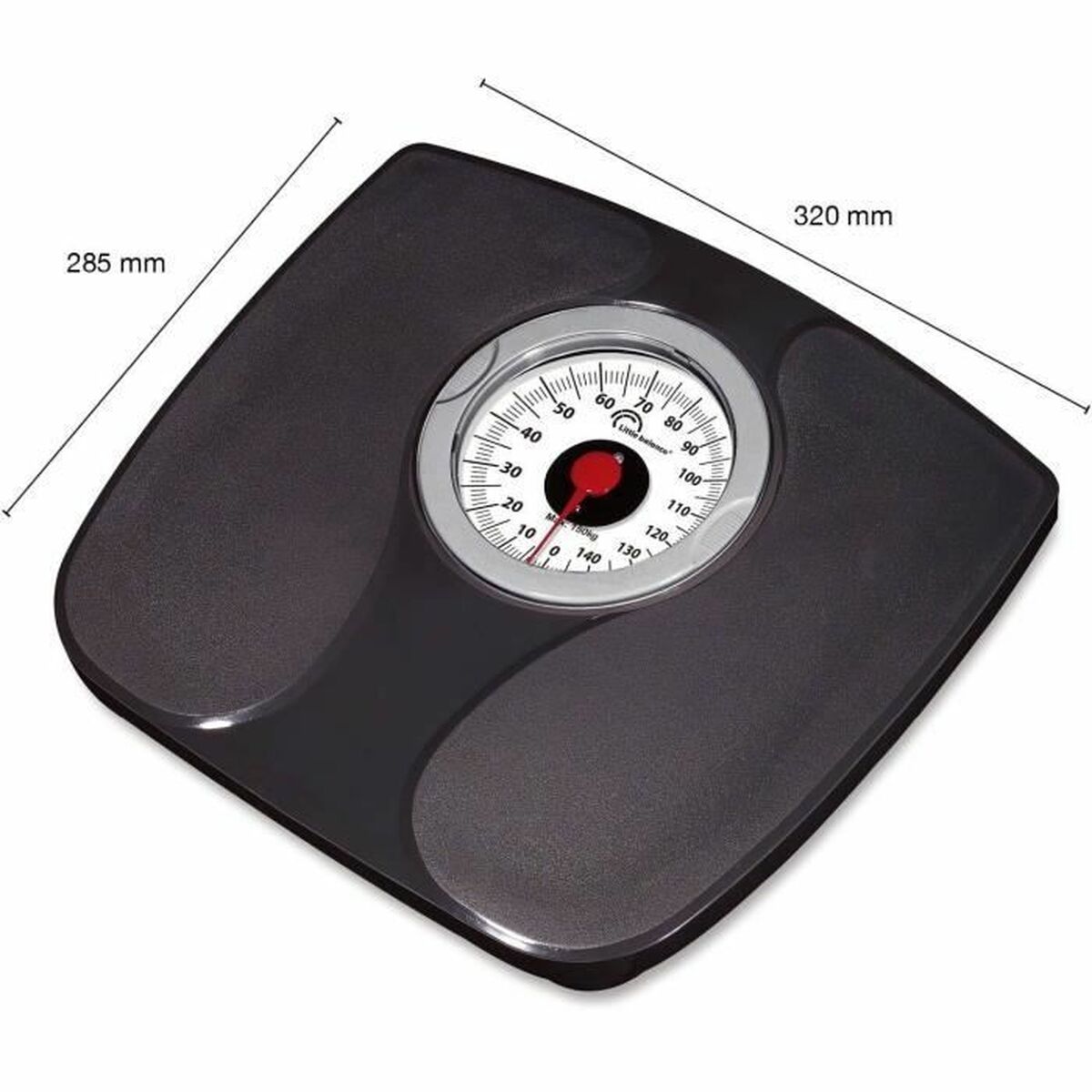 Digital Badrumsvåg Little Balance 8727 Svart Plast 150 kg - 2