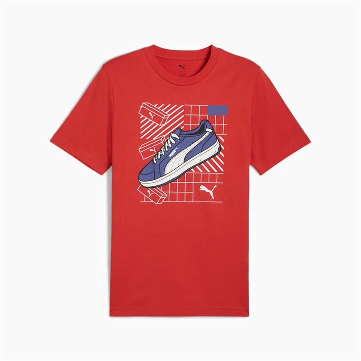 T-shirt med kortärm Herr Puma Graphics Röd