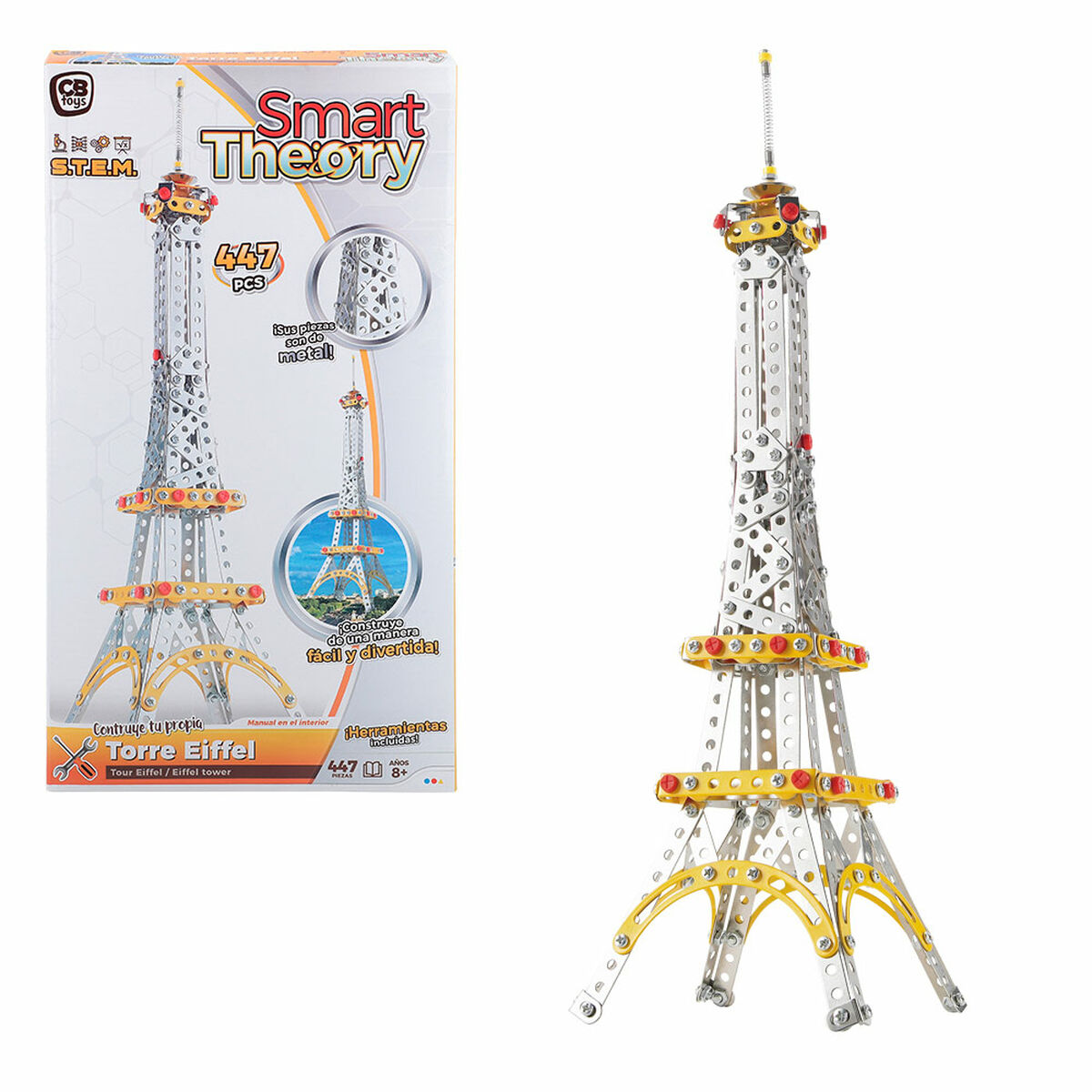 Byggsats Colorbaby Tour Eiffel 447 Delar (4 antal) - 6