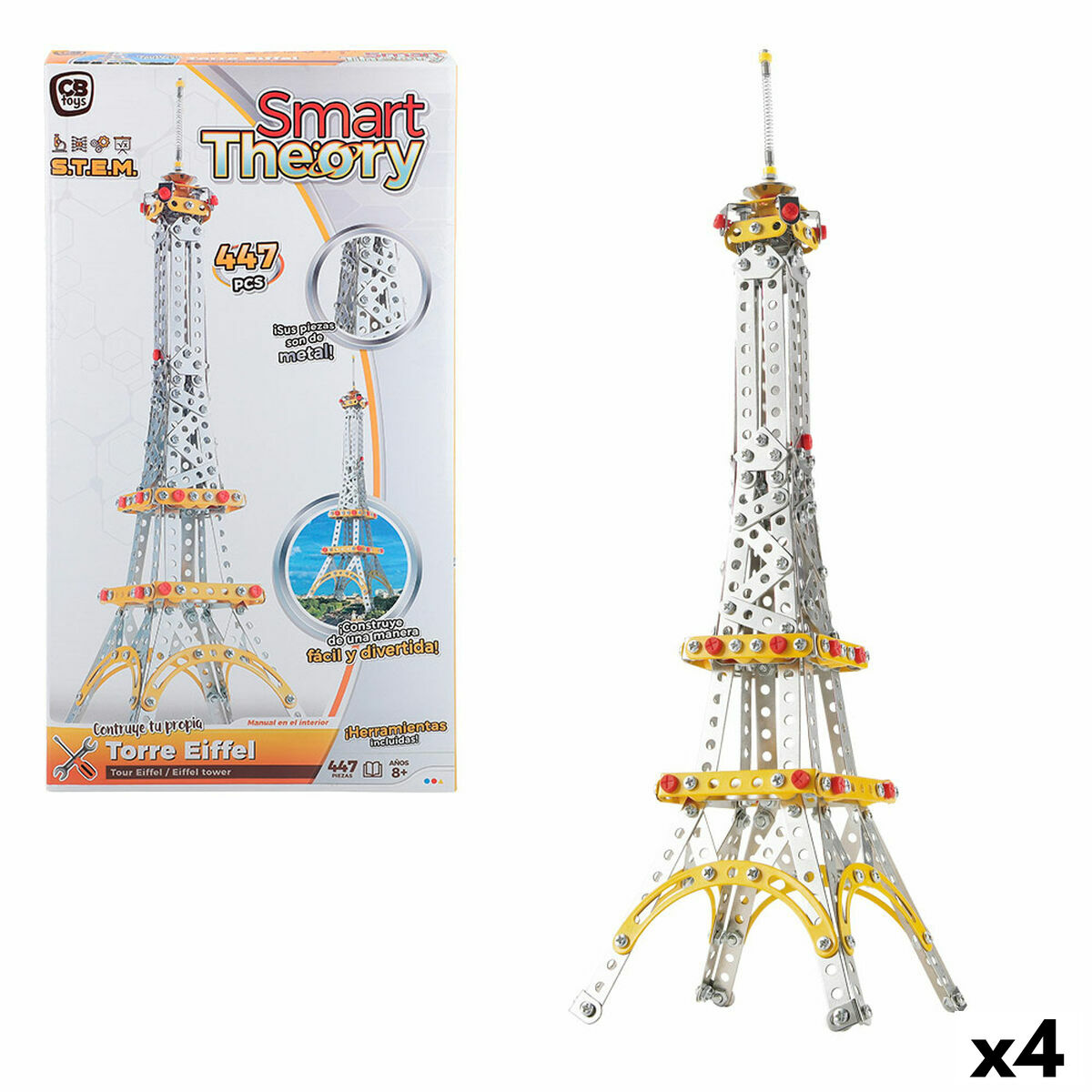 Byggsats Colorbaby Tour Eiffel 447 Delar (4 antal) - 5