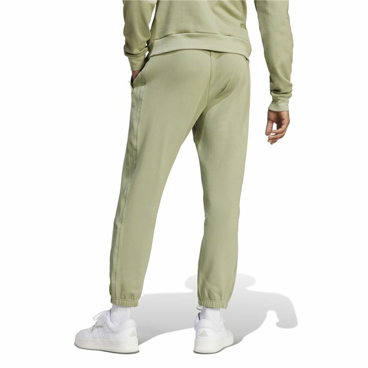 Långa träningsbyxor Adidas Brand Love French Terry Grön Män - 3