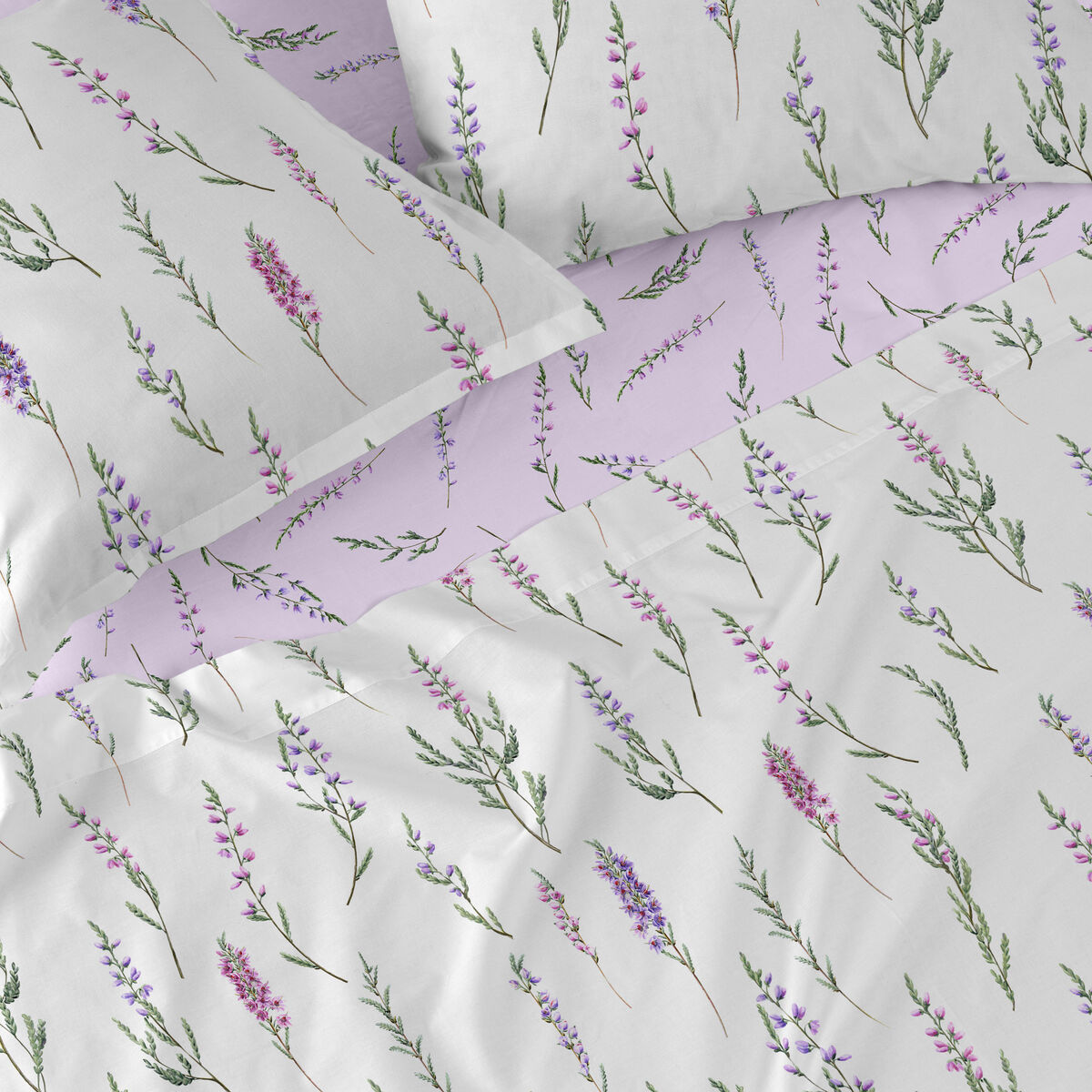 Underlakan HappyFriday Lavanda Multicolour 180 x 200 x 32 cm - 4