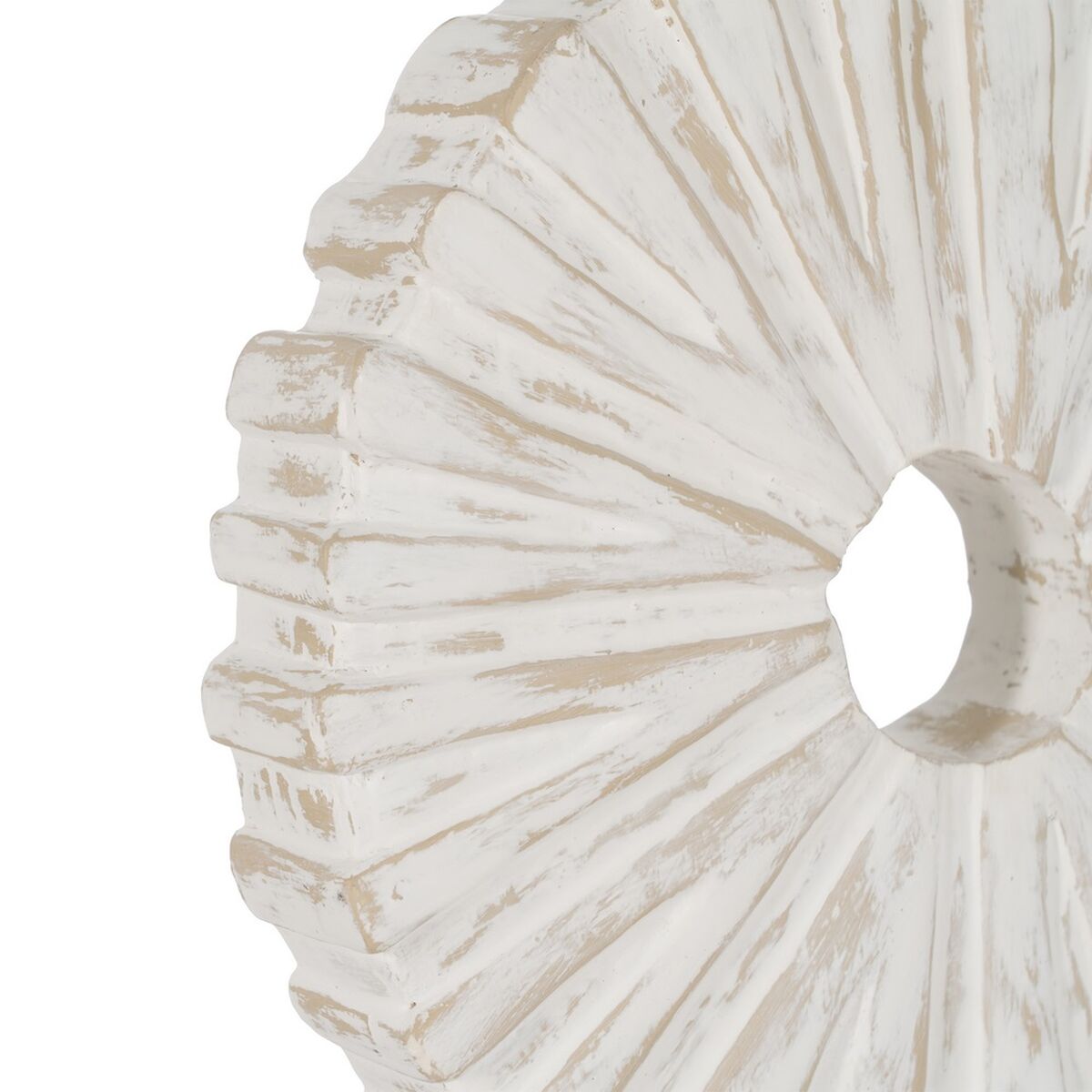 Prydnadsfigur Vit Beige Ring 25,5 x 9,5 x 37 cm - 3