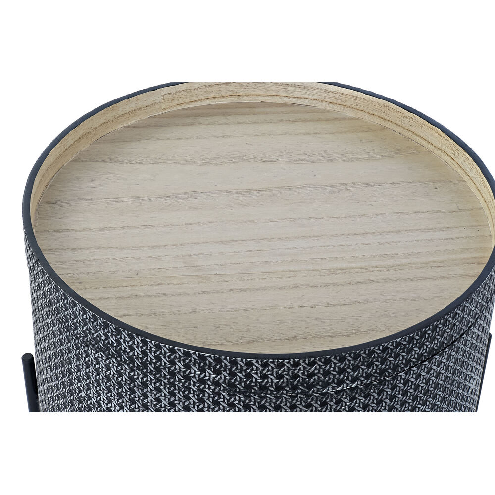 Sidobord DKD Home Decor Svart Silvrig 45 x 45 x 39 cm - 3