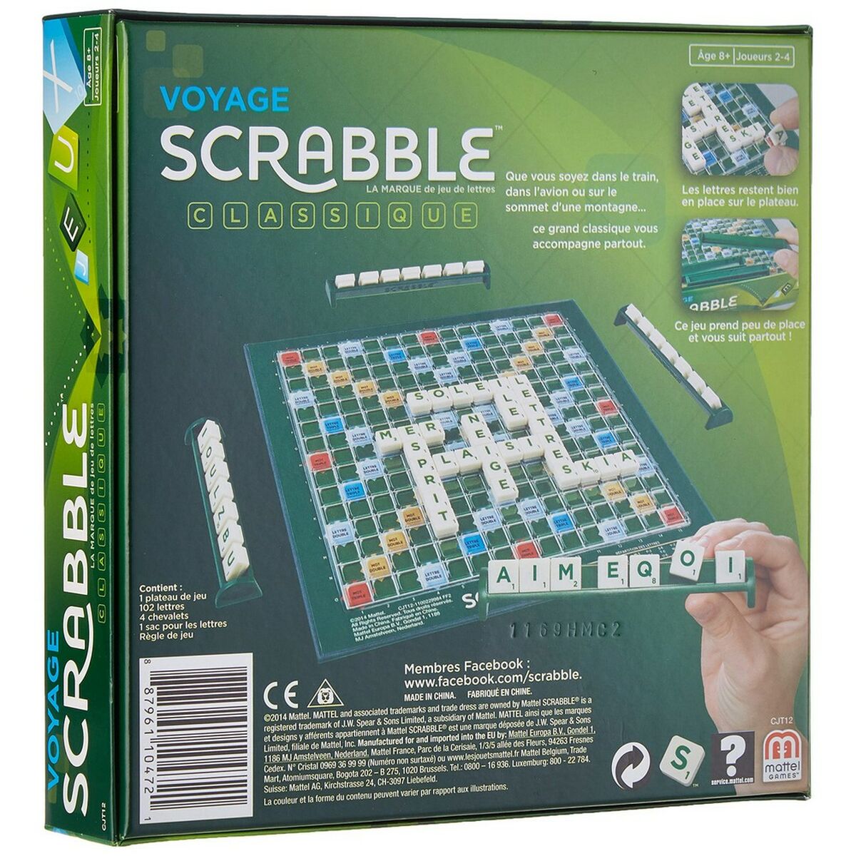Sällskapsspel Mattel Scrabble Voyage (FR) - 2