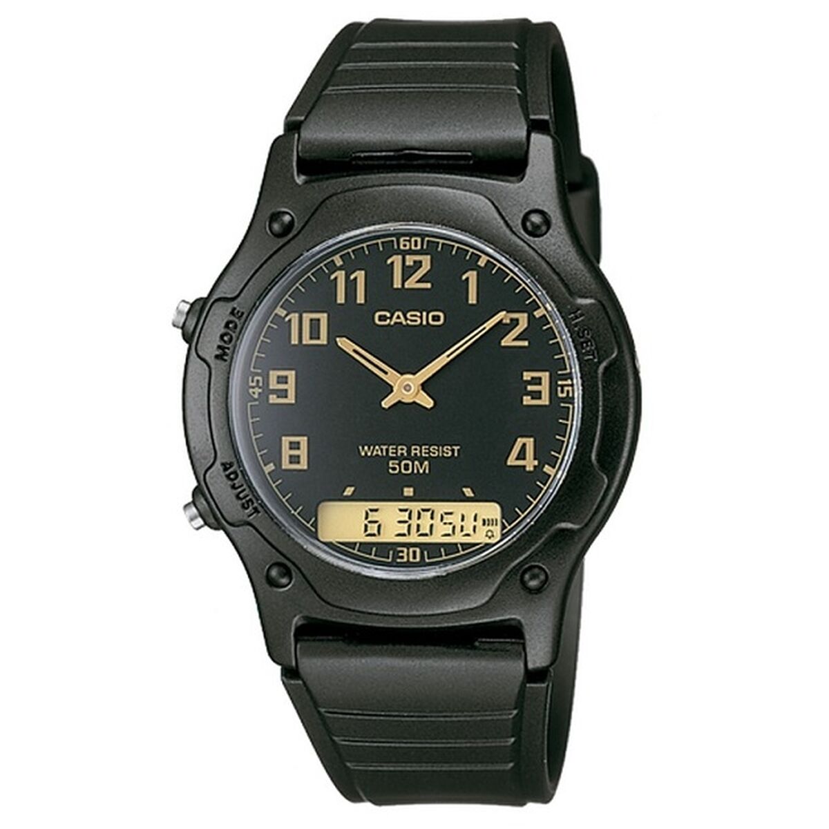 Unisexklocka Casio AW-49H-1BVEF Svart (Ø 40 mm) (Ø 39 mm)