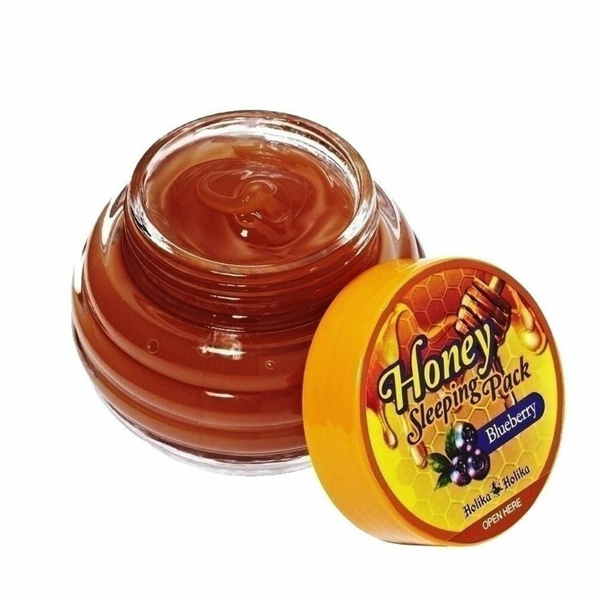 Fuktande nattmask Holika Holika Honey Sleeping Pack Blåbär (90 ml) - 2