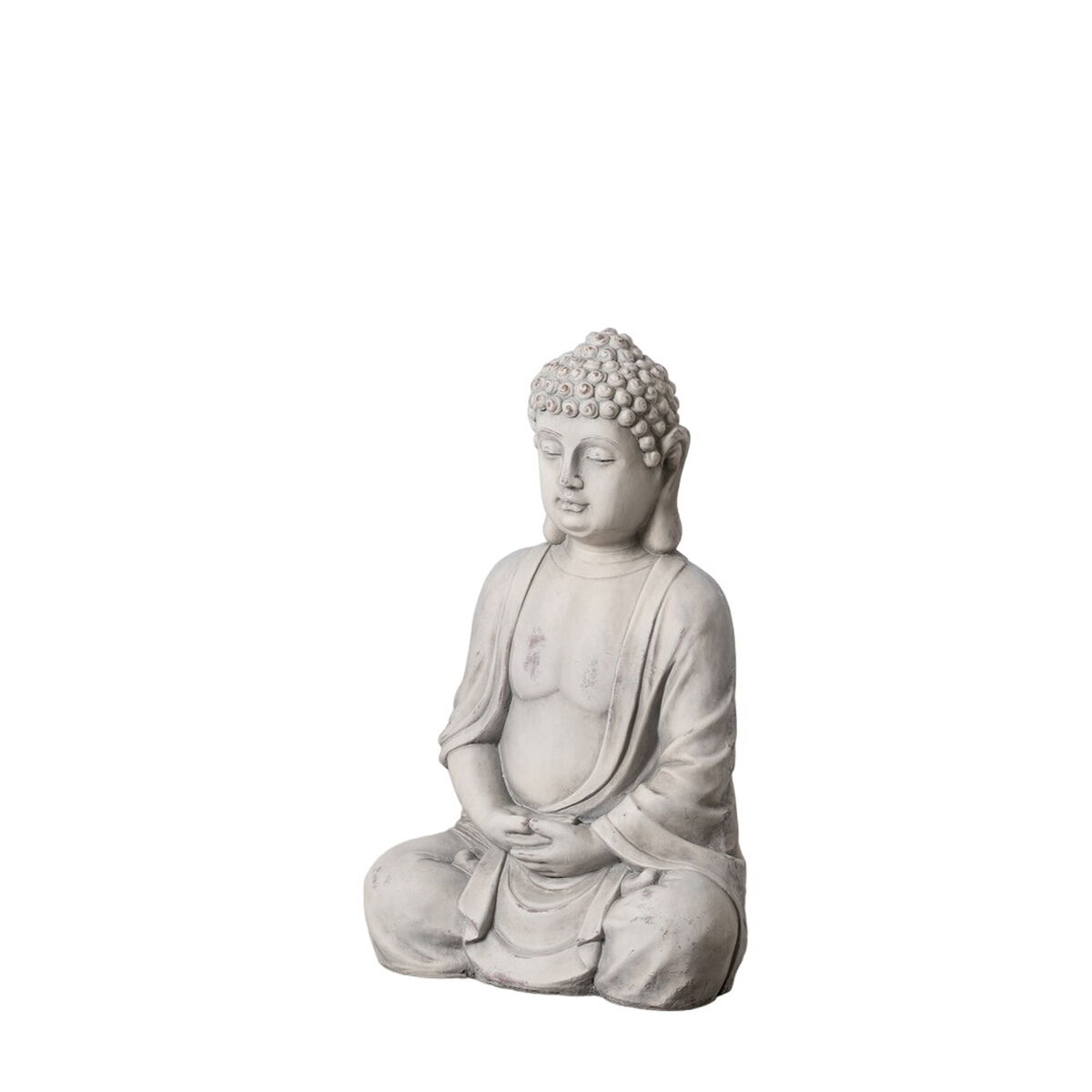 Prydnadsfigur Grå Buddha Etnisk 44,5 x 28 x 70,5 cm
