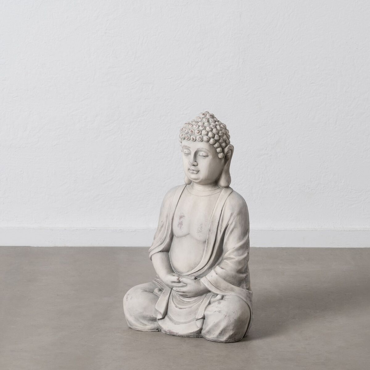 Prydnadsfigur Grå Buddha Etnisk 44,5 x 28 x 70,5 cm - 2