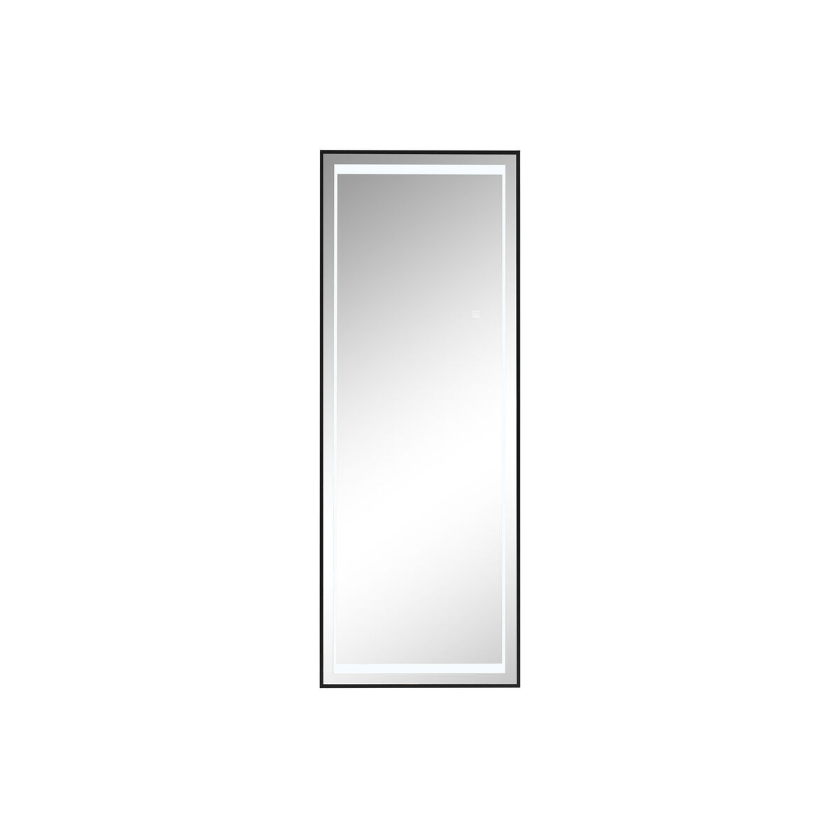 Garderobsspeglar Home ESPRIT Svart Aluminium 50 x 2 x 150 cm