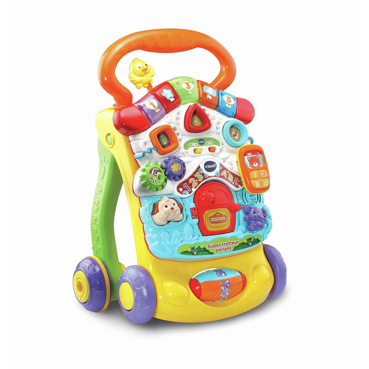 Trehjuling Vtech Super Trotteur Parlant 2 En 1 Orange (FR) Multicolour - 9