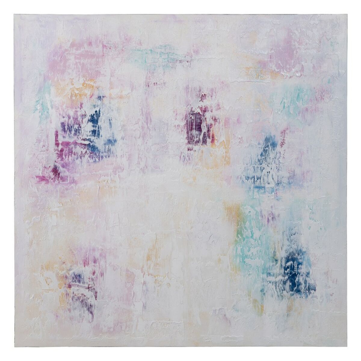 Kanvas Vit Purpur Abstrakt 120 x 3,5 x 120 cm
