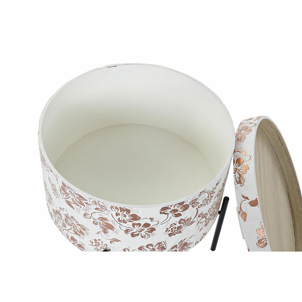 Sidobord DKD Home Decor Vit Svart 38 x 38 x 39 cm - 9