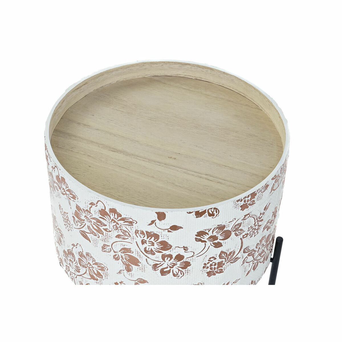 Sidobord DKD Home Decor Vit Svart 38 x 38 x 39 cm - 8