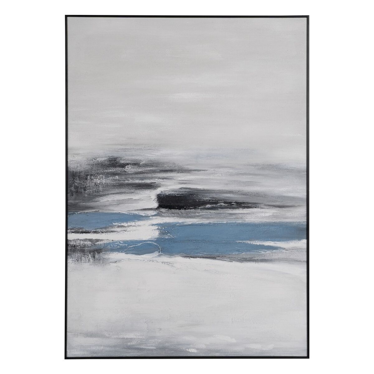 Kanvas Svart Abstrakt 100 X 3,5 X 140 CM