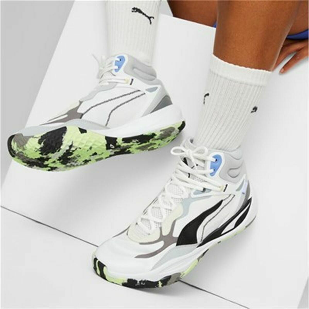Basketskor, Vuxen Puma Playmaker Pro Mid Vit - 6