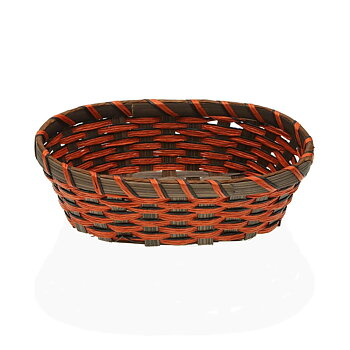 Brödkorg Versa Orange Flätning Bambu Havsalger (15,5 x 6,5 x 21 cm)