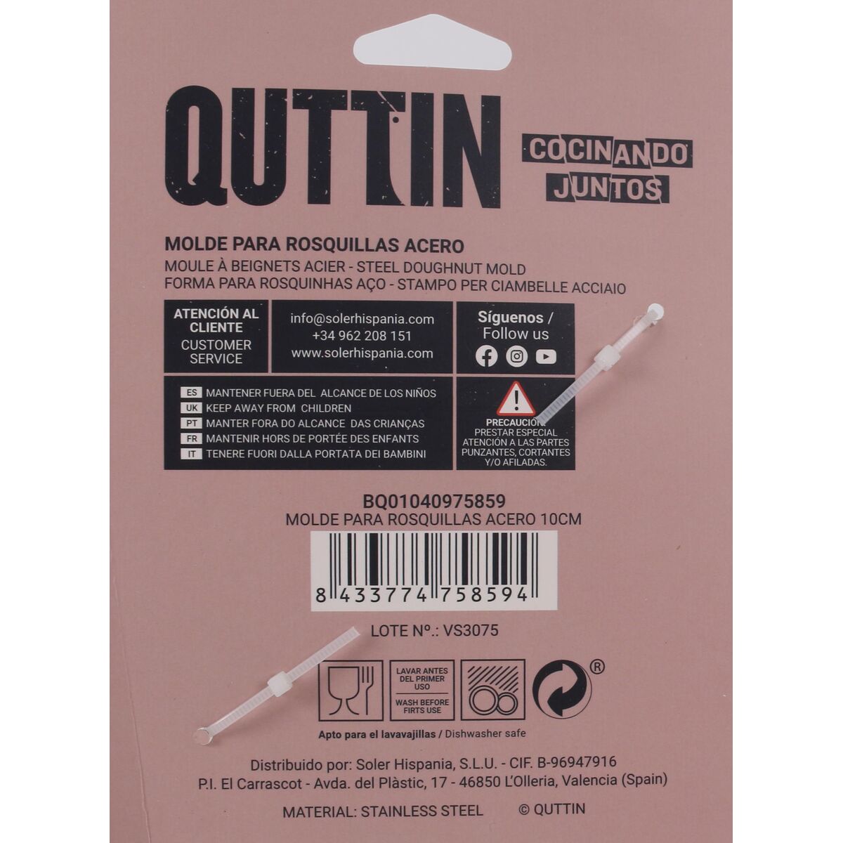 Ugnsform Quttin Silvrig Stål Munkar Ø 10 cm 10 x 3,5 cm (24 antal) - 4