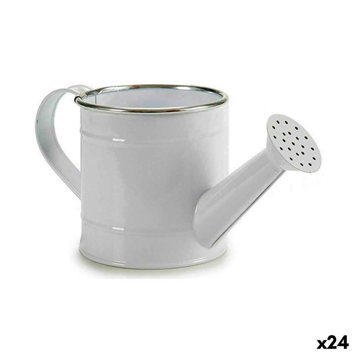 Vattenkanna Ibergarden Vit Silvrig Metall 750 ml (24 antal)