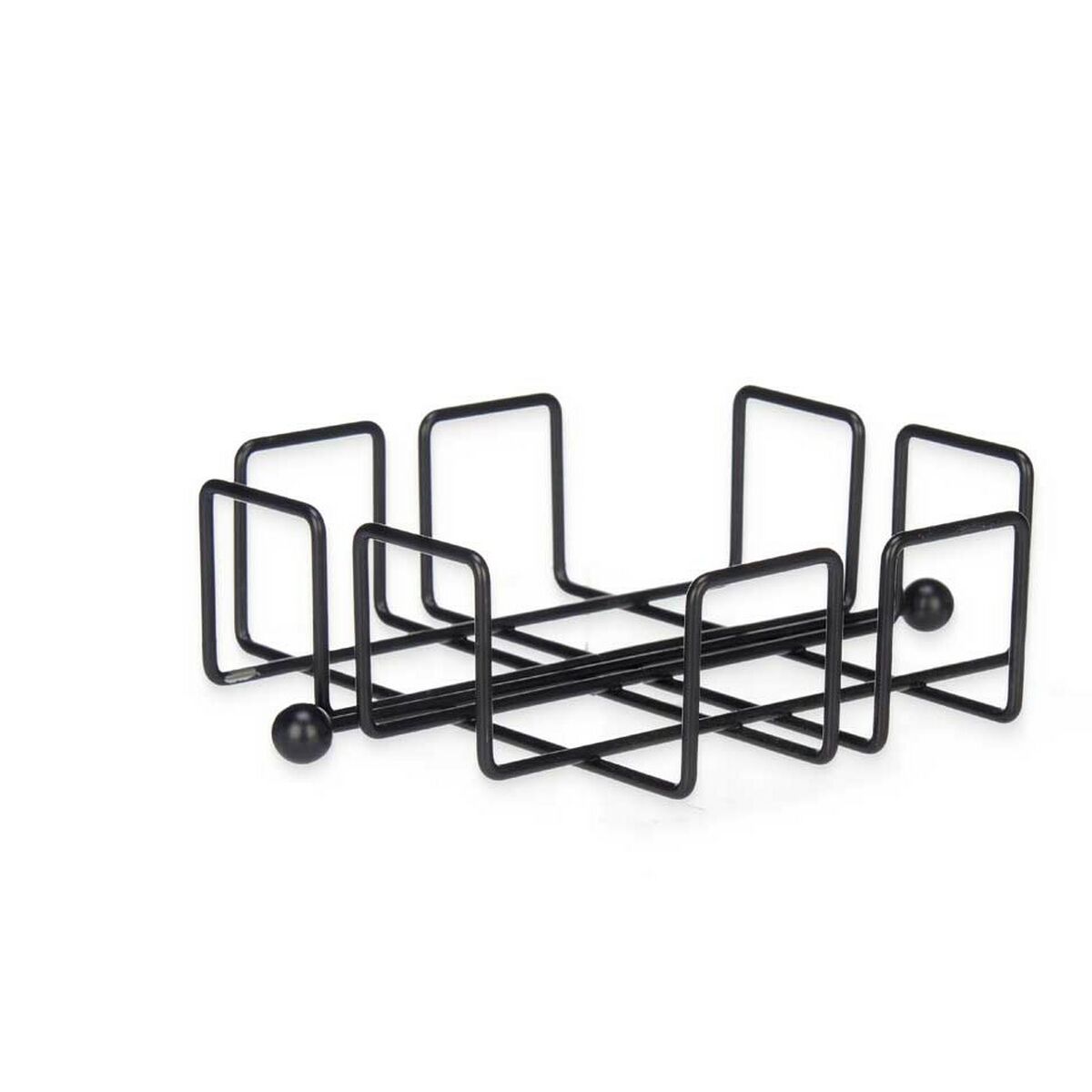 Servetthållare Svart Metall 19,3 x 6,5 x 19,3 cm (6 antal) - 2