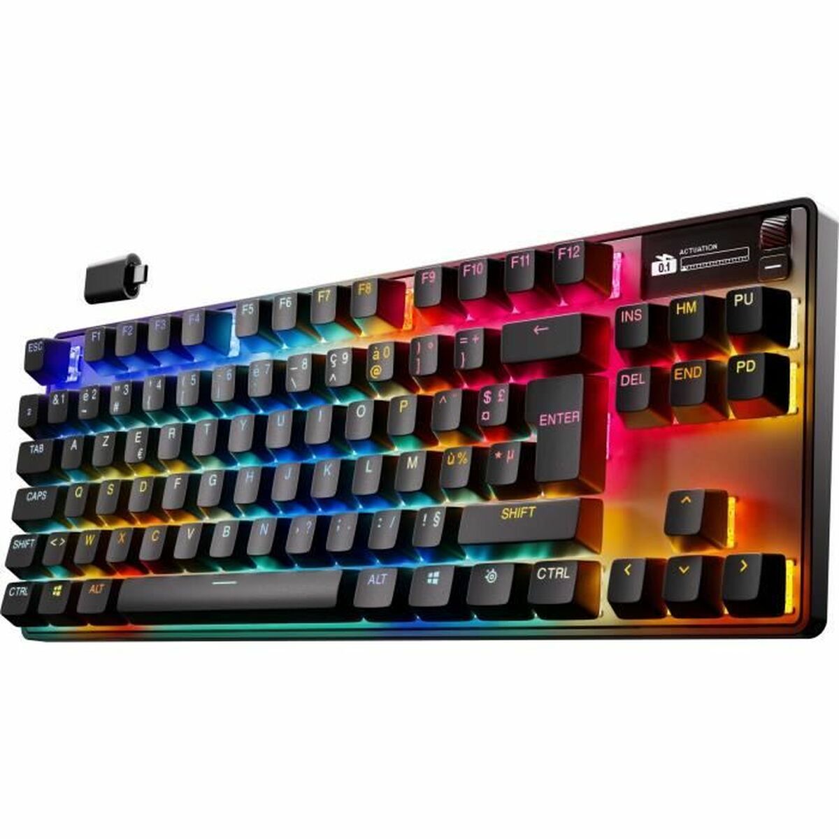 Bluetooth Tangentbord SteelSeries apex pro tkl wl gen 3 Svart Azerty Franska - 4