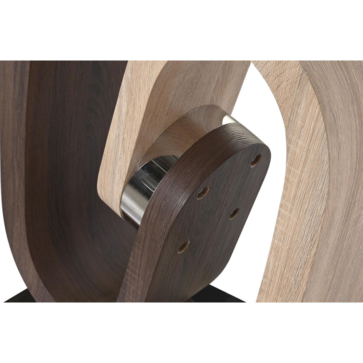 Console DKD Home Decor Trä MDF Naturell Brun Transparent Silvrig Stål 120 x 40 x 76 cm - 5