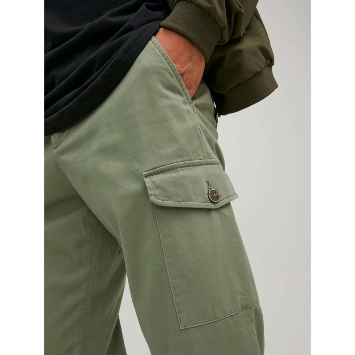 Byxor  JJBOWIE CARGO SA NOOS 12224001 Jack & Jones 32L Grön - 6