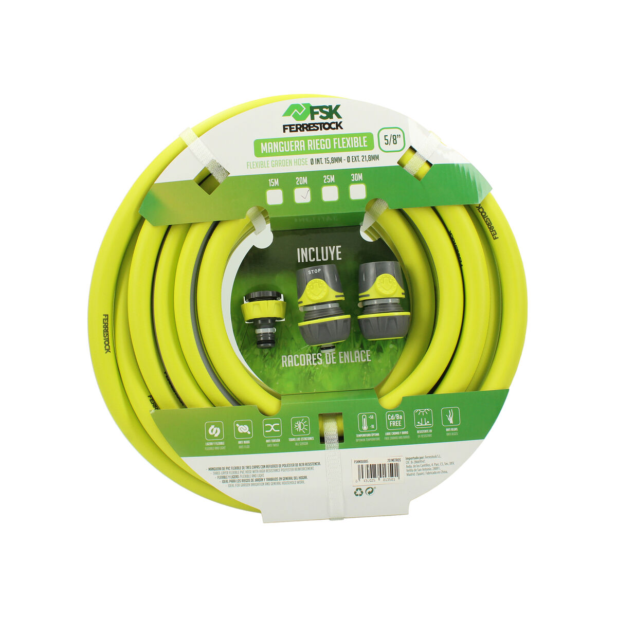 Slang Ferrestock 5/8" Polyester 20 bar 20 m Flexibel - 3