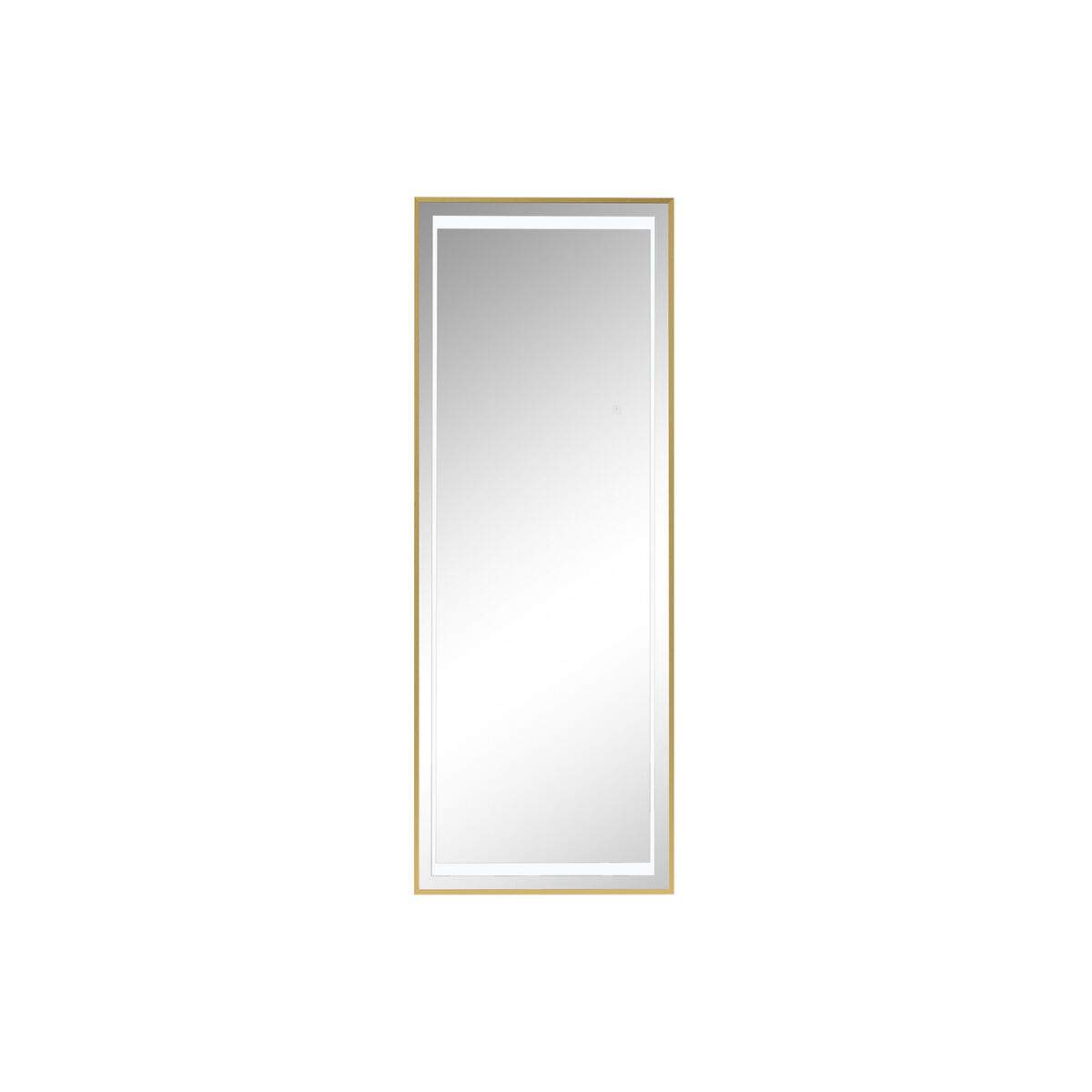 Garderobsspeglar Home ESPRIT Gyllene Aluminium 50 x 0,5 x 150 cm