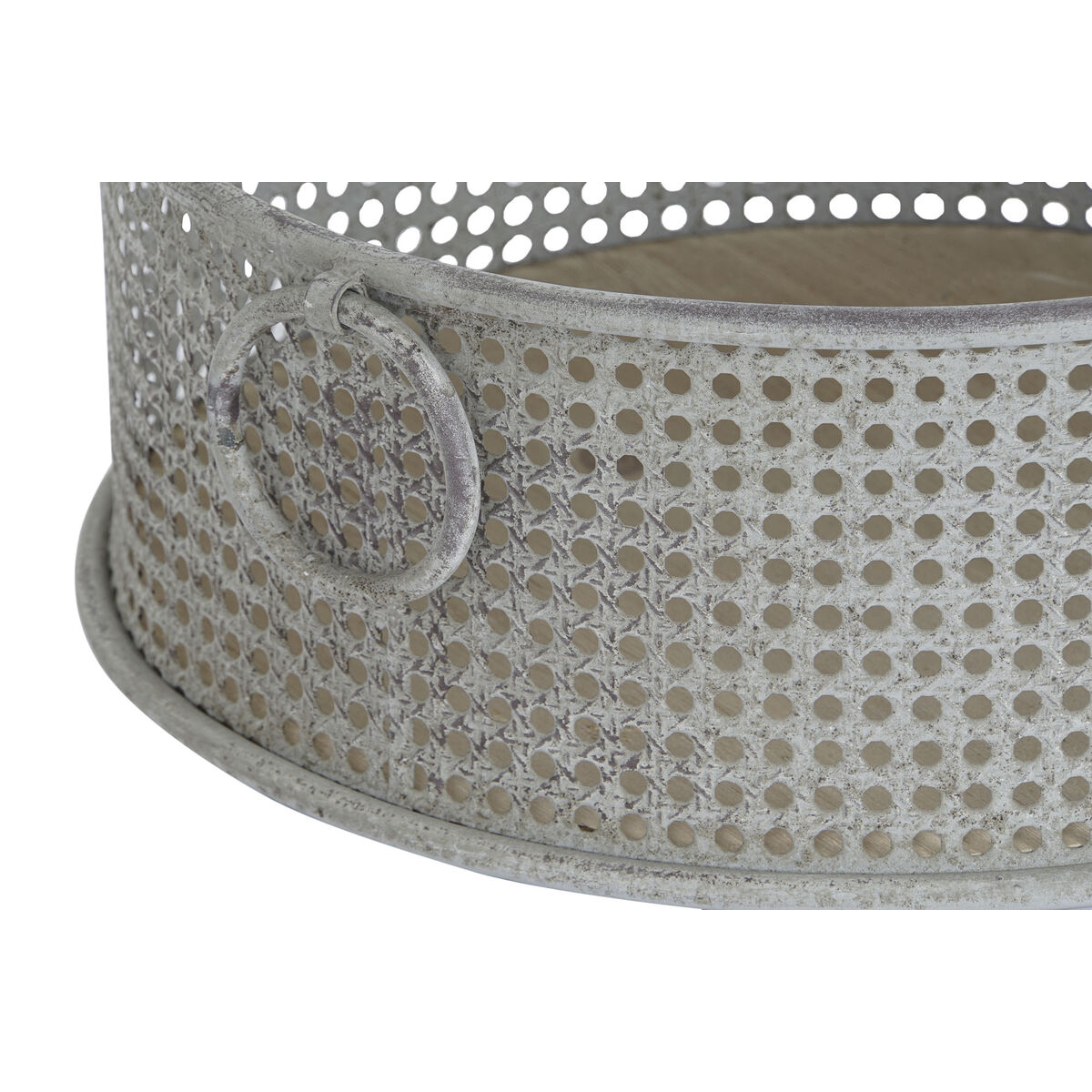 Uppsättning med Dekorativa Lådor DKD Home Decor Multicolour Metall Vintage (3 Delar) - 6
