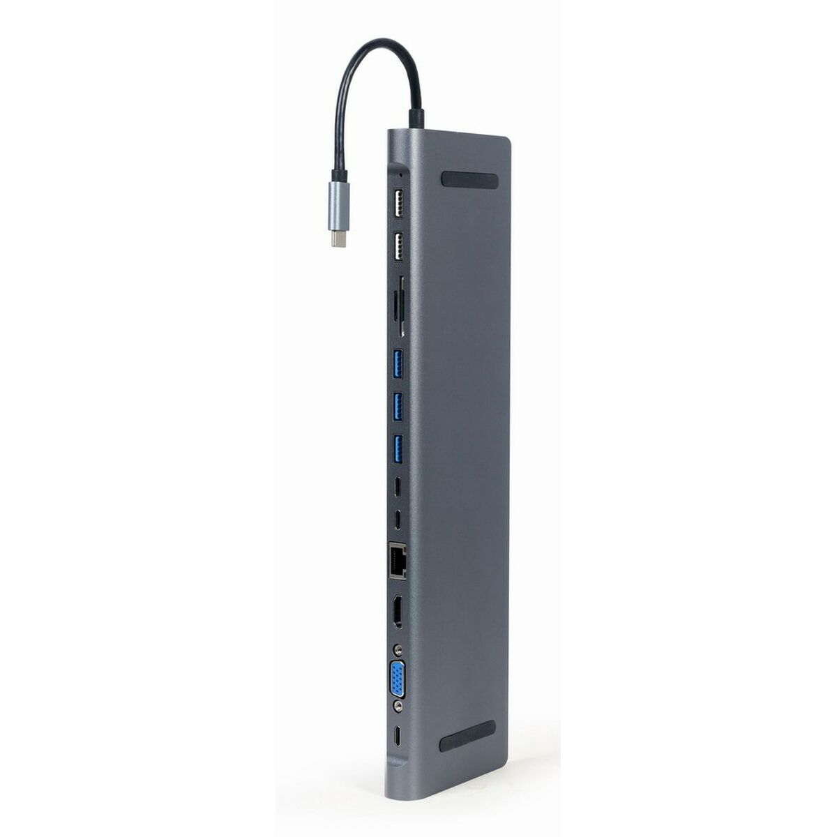 USB-HUB-C GEMBIRD A-CM-COMBO9-01 Vit Grå - 4
