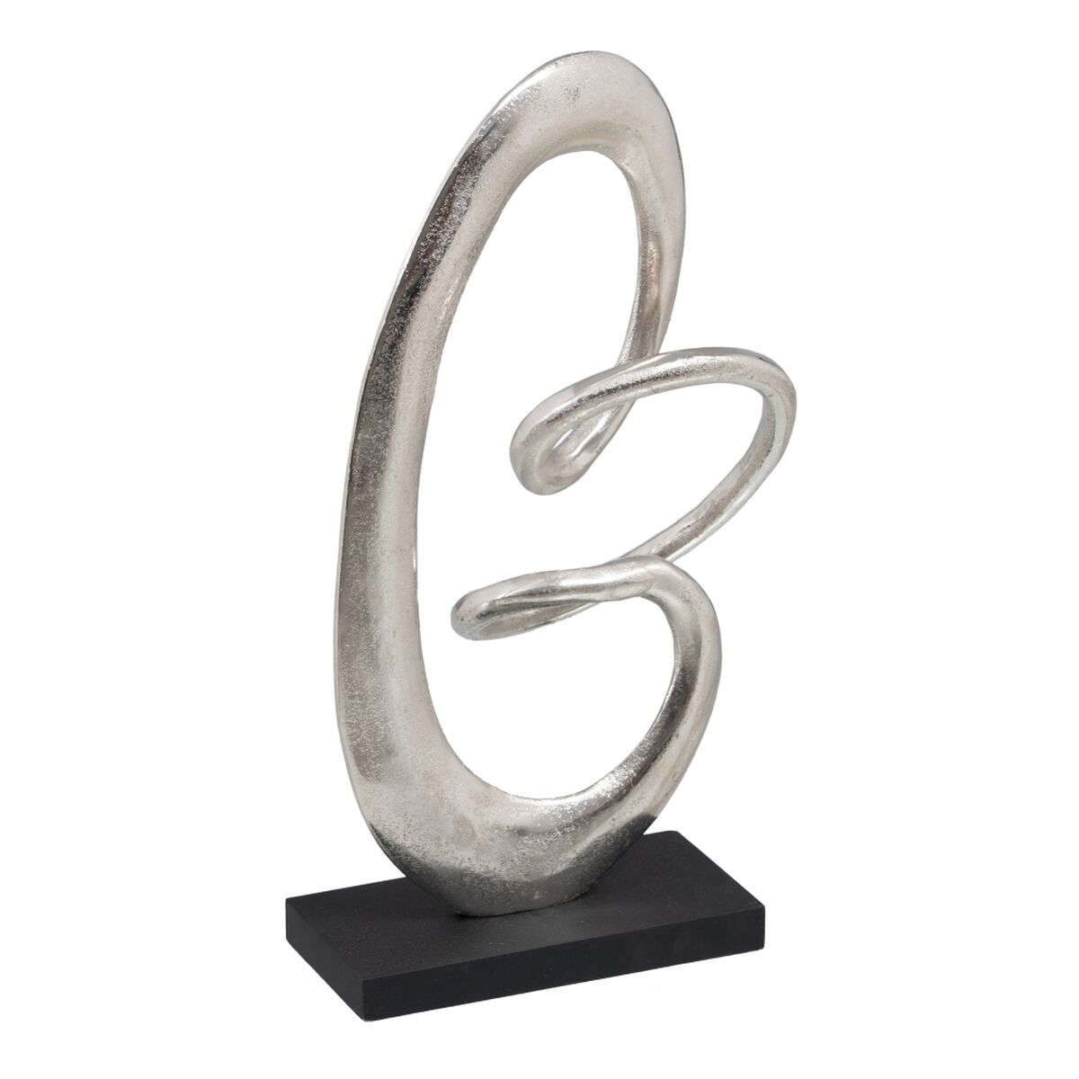 Prydnadsfigur 24 x 10 x 42 cm Svart Silver