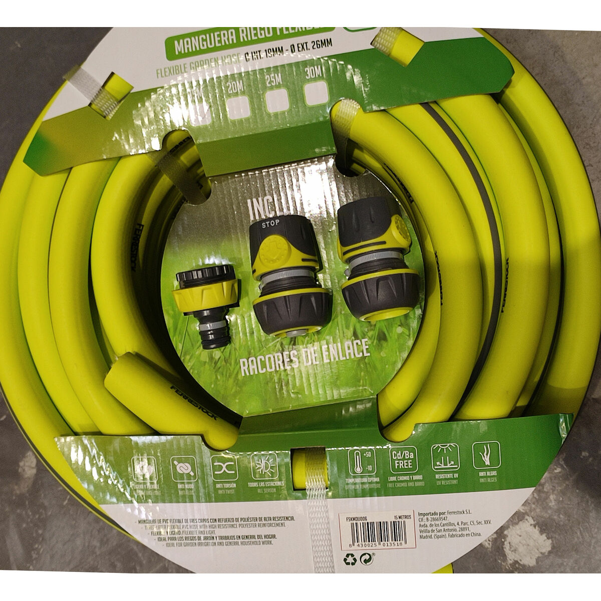 Slang Ferrestock 3/4" Polyester 15 m Ø 19 mm Flexibel - 4