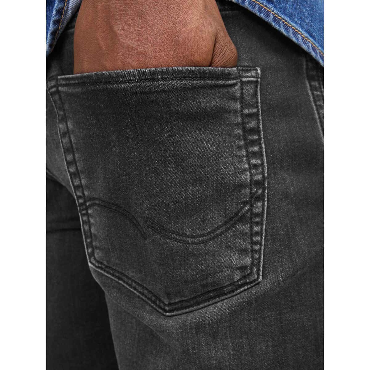 Jeansbyxor Herr Jack & Jones  JJICON 12252246 Svart - 3