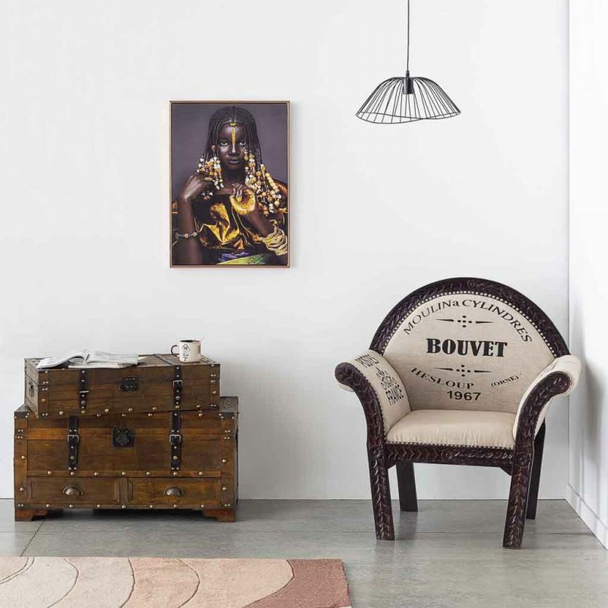 Fåtölj Alexandra House Living 61 x 100 x 89 cm - 3