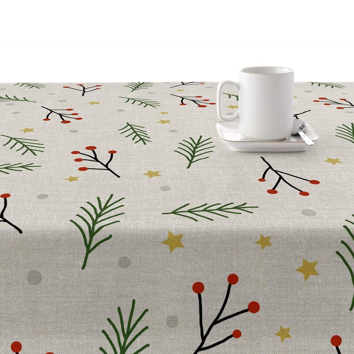 Fläckresistent bordsduk i harts Belum Merry Christmas Multicolour 200 x 150 cm - 2