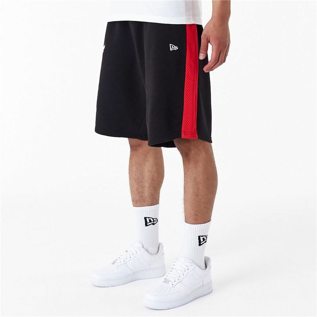 Sportshorts för män New Era NBA MESH PANEL OS SHORTS CHIBUL 60435477 Svart - 4