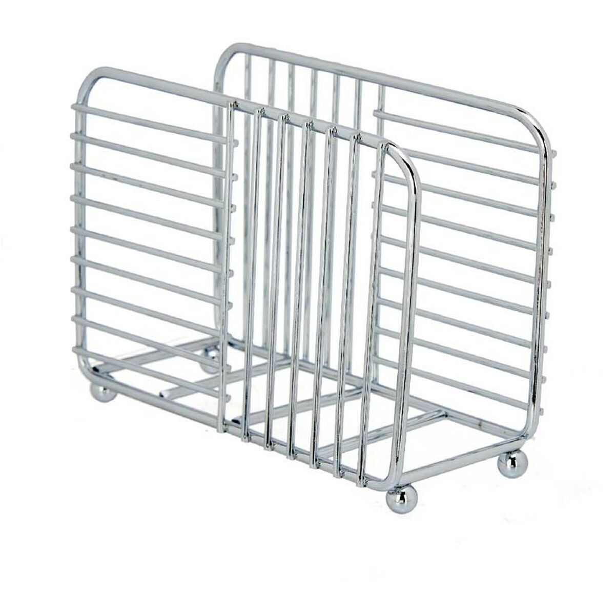 Servetthållare Kinvara Silvrig Silver Metall 14,5 x 11,5 x 6,5 cm (6 antal) - 4